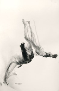 "Ceiba". Uryan Lozano. Impronta de grafito líquido sobre papel. Colección. Medio Cielo estudio.